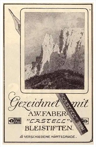original Werbung - 1927 - A.W. FABER , CASTELL , Bleistifte !!!