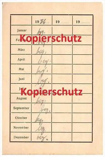 Turnverein Wickerstedt / Bad Sulza , Mitgliedsausweis 1935 , Erich Bertram , Turnen , Sport , Verein !!!