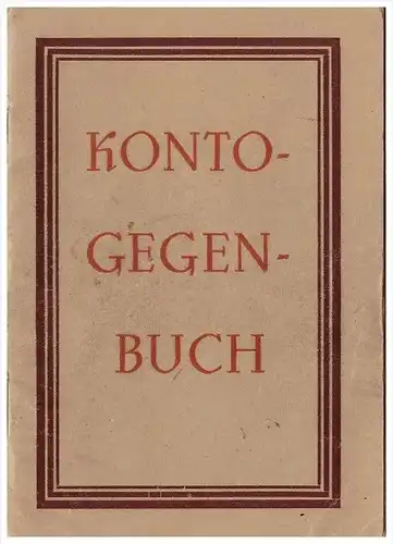 Konto - Gegenbuch , Ostritz 1950 , Sparkasse , Bank für Handwerk , Emil Kurze , Geld , Sparbuch , Görlitz !!!