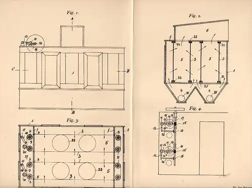 Original Patentschrift - R. Lindenberg in Eime b. Gronau , 1905 , Staubsammler mit endlosen Filtern , Filter !!!