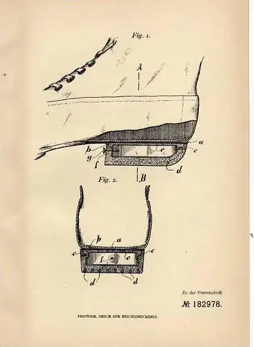 Original Patentschrift - W. Deditius in Breslau , 1905 , aufblasbarer Absatz für Schuhe , Sohle , Schuhmacher !!!