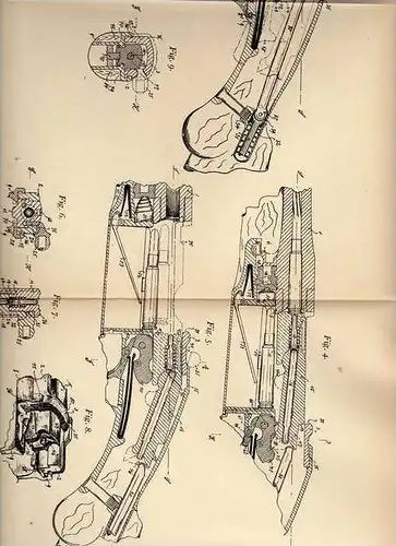 Original Patentschrift - C. Hoffmann in Sued - Itzehoe , Holst., 1904 , Pistole , Gewehr , Waffe !!!