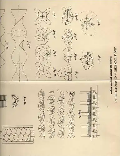 Original Patentschrift - A. Wünsche in Charlottenburg ,1901,  drehbares Getriebe , Automobile , Berlin  !!!
