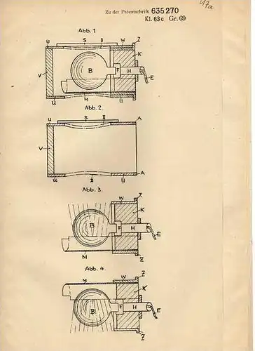Original Patentschrift - Dr. Michael Röttinger in Mannheim ,1935, Signal- und Beleuchtungseinrichtung für KFZ !!!