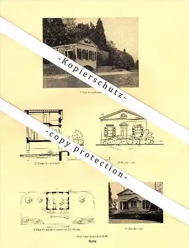 Photographien / Ansichten , 1925 , Mont-sur-Rolle , Prangins , Vincy , Prospekt , Architektur , Fotos !!!