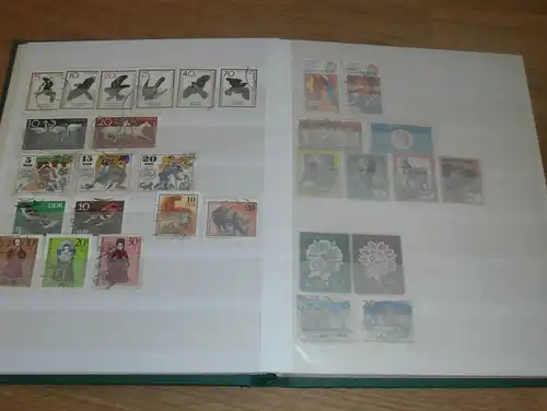 Briefmarkenalbum DDR , über 30 Seiten , Briefmarken !!!