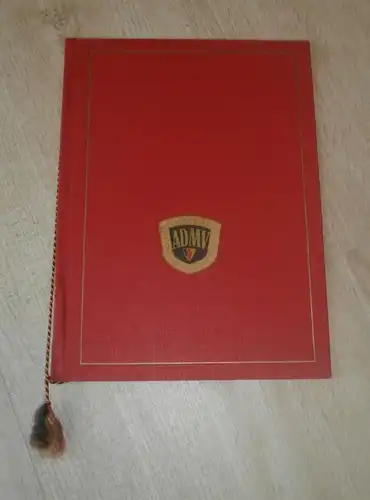 ADMV Mappe , Urkundenmappe DDR - Motorsport , leer !!!