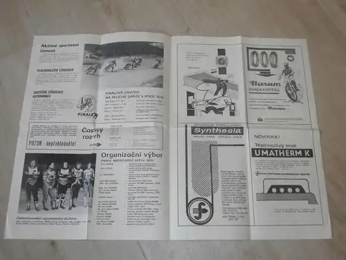 Marienbad 9.9.1979 , Weltmeisterschaft Finale , Langbahn , Sandbahn , Speedway , Zeitung !!!