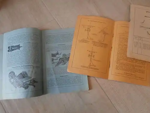 Krupp Bindemäher 1929 , 3x Ersatzteilkatalog und Anweisung , Katalog , Erntemaschinen , Ernte , Mähbinder !!!