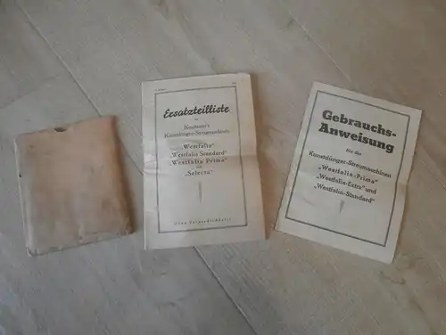 Ersatzteilliste Westfalia Prima Standard Extra Streumaschine , Gebrauchsanweisung , Ersatzteilkatalog , Düngerstreuer