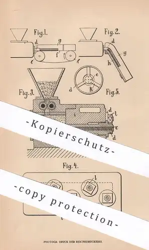 original Patent - Julius Wilhelm von Pittler , Berlin , 1906 , Herst. v. Zigarren mittels Strangpresse | Zigarre , Tabak