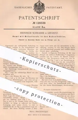 original Patent - Heinrich Schramm , Liegnitz , 1901 , Hemd mit Netz in den Achselhöhlen | Hemden , Mode , Schneider