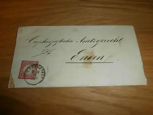 uralter Brief Großherzogliches Amtsgericht Engen , 1874 , Grilingen !!!