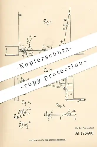 original Patent - Friedrich Braun , Schönebeck / Elbe , 1905 , Gelenkverbindung für Kuppelösen | Kupplung , Eisenbahn !