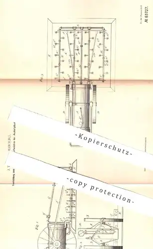 original Patent - J. Thiede , Hamburg , 1893 , Erhitzen u. Aufweichen von Asphaltpflaster | Asphalt , Straßenbau !!!