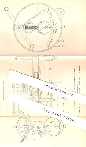 original Patent - Leopold , Robert u. Alphons Küchen , Bielefeld , 1879 , Apparat für Ruderkommandos | Schiff , Kapitän