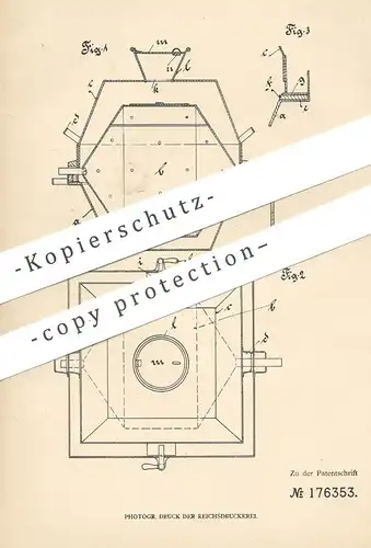 original Patent - Emil Page , Carl Hasenclever , Langerfeld , 1904 , Waschmaschine | Waschtrommel | Wäsche !!!