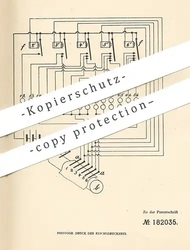 original Patent - Otto Wolters , Hannover , 1906 , elektrische Schriftsetzmaschine | Schriftsetzer , Druck , Buchdruck