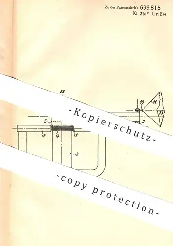 original Patent - Telefunken GmbH für drahtlose Telegraphie , Berlin 1936 , Elektrodynamischer Lautsprecher | Telegrafie