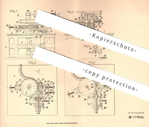 original Patent - Henry Lefèvre , Paris , Frankreich , 1905 , Kaltbiegemaschine | Biegen von Rohr | Metall , Drehbank !!