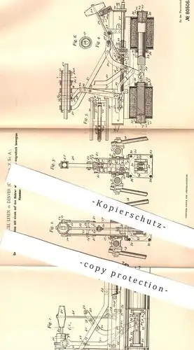 original Patent - Samuel Lesem , Denver , Colorado , USA , 1894 , Gesteinsbohrmaschine | Bohrmaschine , Stein - Bohrer !