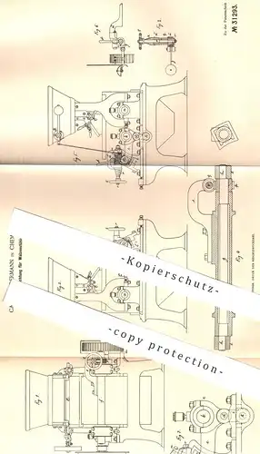 original Patent - Carl Sondermann , Chemnitz , 1884 , Stellvorrichtung für Walzenstühle | Walzentuhl , Mühle , Mühlen