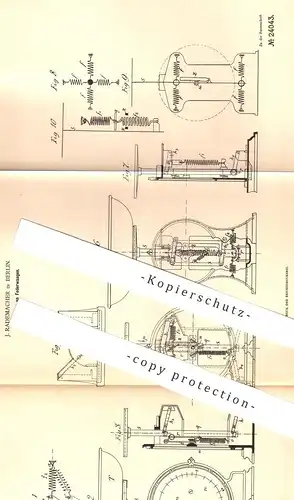 original Patent - J. Rademacher , Berlin , 1883 , Federwaage | Feder - Waage , Waagen , Gewicht , Wiegen | Salters