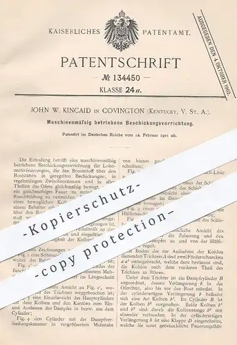 original Patent - John W. Kincaid , Covington , Kentucky , USA , 1901 , maschinelle Beschickungsvorrichtung | Ofen !!