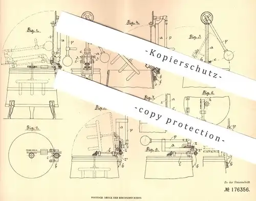 original Patent - Carl Kampmann , Mülheim / Ruhr , 1905 , Waschmaschine | Waschmaschinen , Waschen , Wäsche !!