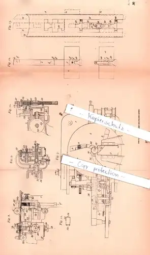 original Patent - Sociètè Anonyme "Le Scelle" in Paris , 1905 , Maschine, um Zeitungen unter Kreuzband zu legen !!!