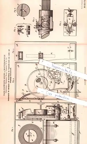 original Patent -  Frank Ellsworth Housh in Brattleborough , V. St. A. , 1892 , Kurzwaaren !!!