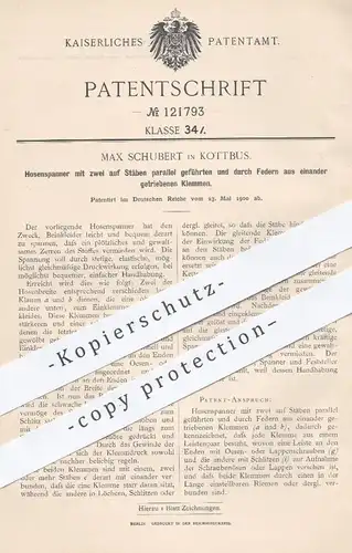 original Patent - Max Schubert , Cottbus , 1900 , Hosenspanner | Hose , Hosen , Schneider , Schneiderei , Bekleidung !!!