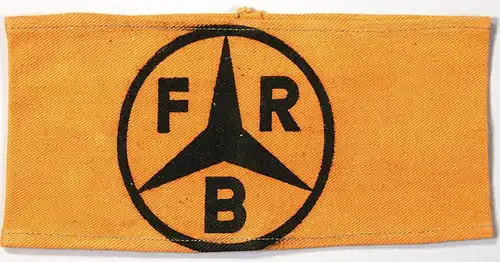WILLY LEHMANN Armbinde, ehem. aus dem Besitz Willy Lehmann, Mercedes - Stern mit den Buchstaben FRB !!!