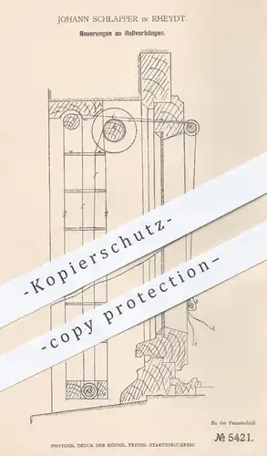 original Patent - Johann Schlapper in Rheydt , 1878 , Rollvorhänge | Rollvorhang , Vorhang , Vorhänge , Rollo , Jalousie