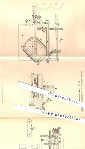 original Patent - Richard u. Max Ermeler , Berlin , 1880 , Tabakspinnmaschinen | Tabak , Kautabak , Rauchen , Zigarren