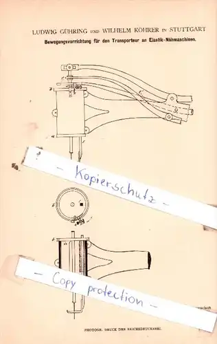 Original Patent  - Joseph Wolf in Hersbruck , Bayern , 1882 , Schablonirpinsel mit Farbenbehälter !!!