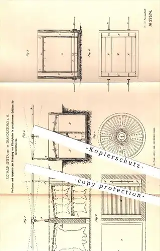 original Patent - Richard Spitta , Brandenburg / Havel , 1883 , Gefäße für Gerberei | Gerber , Gerben , Leder , Felle !!