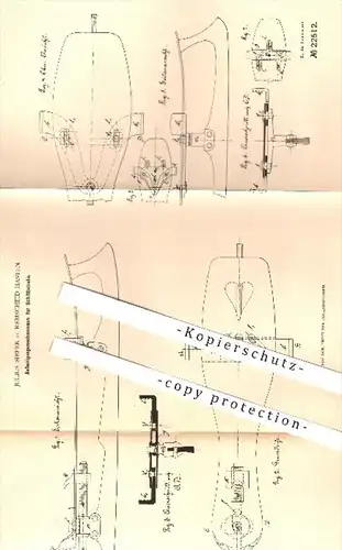 original Patent - Julius Sieper , Remscheid Hasten  1882 , Befestigung für Schlittschuhe | Schlittschuh , Sport , Schuhe