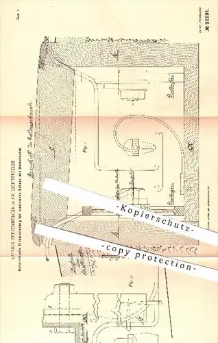 original Patent - Arthur Petzenbürger , Gr. Lichterfelde , 1895 , Stromzuleitung für elektrische Bahnen , Eisenbahn !!!