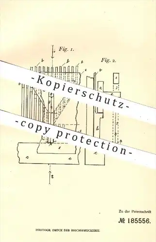 original Patent - Felix Rumpf in Oschatz , 1903 , Strickmaschinenschloss mit Nadelanschlagschiene | Strickmaschine !!!