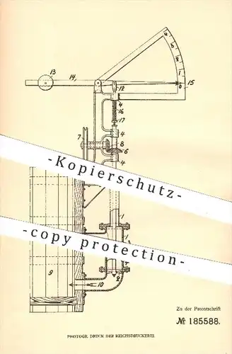 original Patent - Alvar Müntzing , Stockholm Schweden 1905 , Angabe der Konsistenz von Flüssigkeiten oder Lösungen !!!