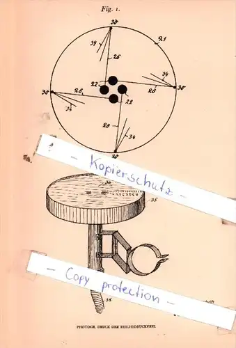 Original Patent  - Eberhard Schnetzler in München , 1906 , Geschwindigkeitsmesser !!!