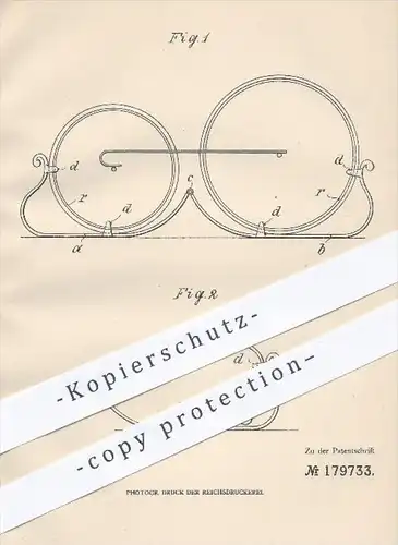 original Patent - F. Xaver Neumeier , Hammer / Bayrisch Zell , 1906 , Schlittenkufen für Kinderwagen , Schlitten , Kufen