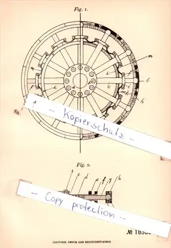 Original Patent  - Gottfried Schaefer in Limburg a. d. Lahn , 1905 , Rad mit federnden Speichen !!!