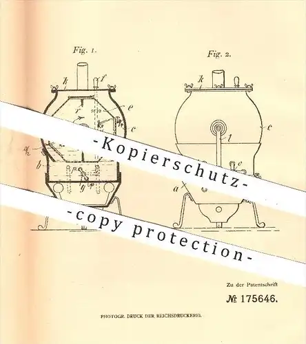 original Patent - A. J. Woerner , Mosbach / R. Woerner , Mannheim , 1903 , Waschmaschine , Waschtrommel , Waschen !!!