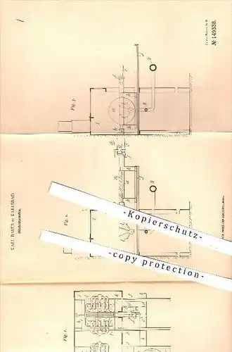 original Patent - Karl Bayer in Karlsbad , 1903 , Oblaten - Backofen , Backöfen , Backen , Bäcker , Bäckerei , Oblate !!