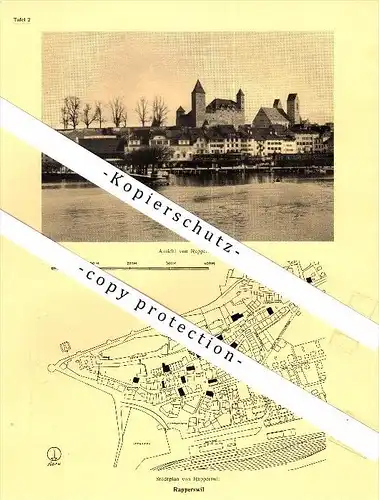 Photographien / Ansichten , 1937 , Rapperswil , Prospekt , Fotos , Architektur !!!