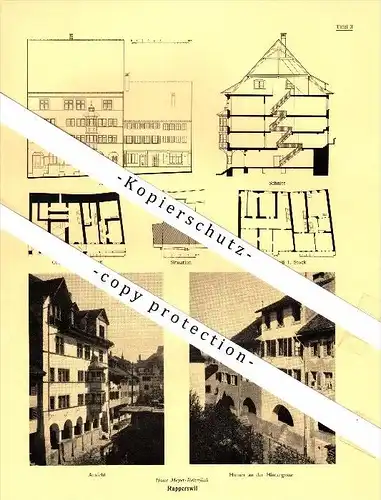Photographien / Ansichten , 1937 , Rapperswil , Haus Breny , Meyer-Rotenfluh , Prospekt , Fotos , Architektur !!!
