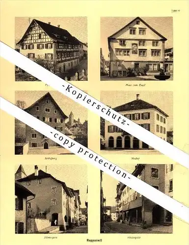 Photographien / Ansichten , 1937 , Rapperswil / Eschenbach , Prospekt , Fotos , Architektur !!!