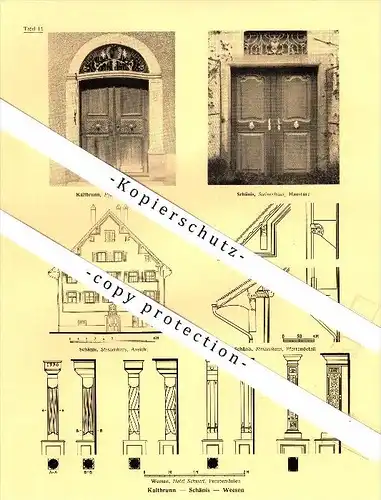 Photographien / Ansichten , 1937 , Schmerikon , Uznach , Rapperswil , Weesen , Kaltbrunn  Prospekt , Fotos , Architektur